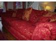 4 Seater Settee 4 seater settee in red and cream....