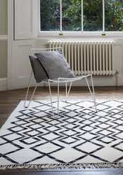 Hackney Rug by Asiatic Carpets in Diamond Mono Design | Rugs UK